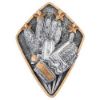 Picture of Football Goalkeeper Diamond Disc In Pewter|gold - 4 X 3in