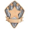 Picture of Stars Diamond Disc In Pewter|gold - 4 X 3in