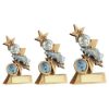 Picture of Brz|pew|gold Football And Boot On Shooting Star (1in Centre) - 4in