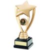 Picture of Gold Shooting Star Holder On Black Base (1in Centre) - 7.75in
