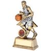 Picture of Brz|pew|orange Male Basketball Figure With Star Backing (1in Centre) - 6in