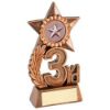 Picture of Leaf And Star Award (1in Centre) Bronze 3rd - 4.75in