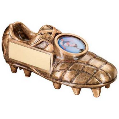 Picture of Brz|gold Football Boot (1in Centre) - 4.5 X 2in