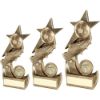 Picture of Brz|gold Football And Boot On Shooting Star (1in Centre) - 4.5in