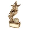 Picture of Brz|gold Football And Boot On Shooting Star (1in Centre) - 4.5in