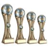 Picture of Brz|pew|gold Football On Tri Mesh Column (1in Centre) - 12in