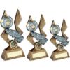Picture of Brz|pew|gold Football And Boot On Pointed Backdrop (1in Centre) - 10in