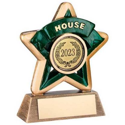 Picture of Xxx Brz~gold~green House Mini Star (1in Centre)