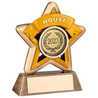 Picture of Xxx Brz~gold~yellow House Mini Star (1in Centre)