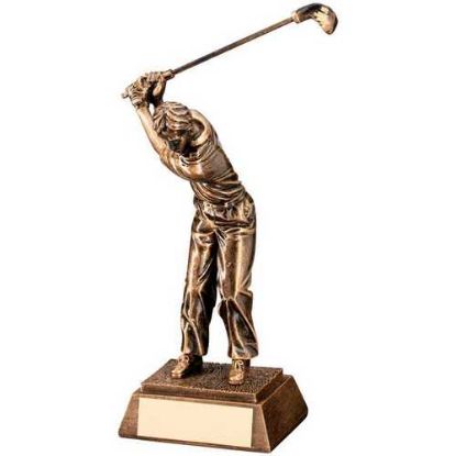 Picture of Brz|gold Male Back Swing Golfer - 6in