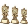 Picture of Brz|gold Generic 3 Star Wreath Series (2in Centre) - 8in