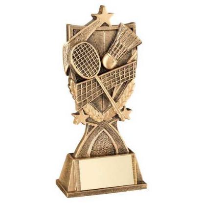 Picture of Brz|gold Badminton 3 Star Wreath Series -     7.25in
