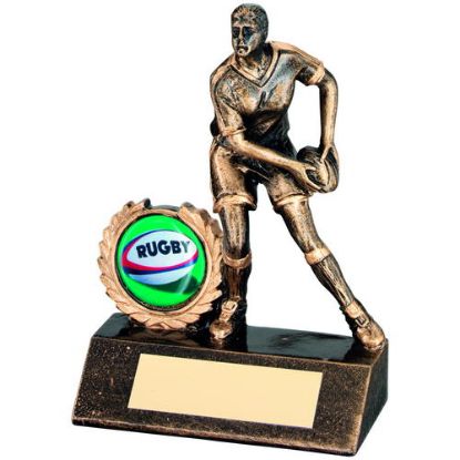 Picture of Xxx Brz~gold Mini Female Rugby Figure (1in Centre)