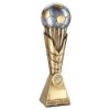 Picture of Brz|pew|gold Football On Leaf Burst Column (1in Centre) Parents Player - 12in