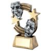 Picture of Brz|pew|gold Drama Masks With Stripes And Stars - 5.5in