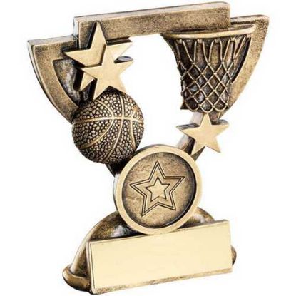 Picture of Brz|gold Basketball Mini Cup (1in Cen) - 4.25in