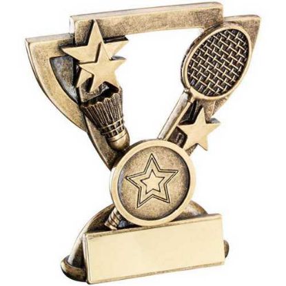 Picture of Brz|gold Badminton Mini Cup (1in Cen) - 4.25in