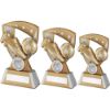 Picture of Gold|silver Football And Boot On 4 Star Shield (1in Centre) - 8in