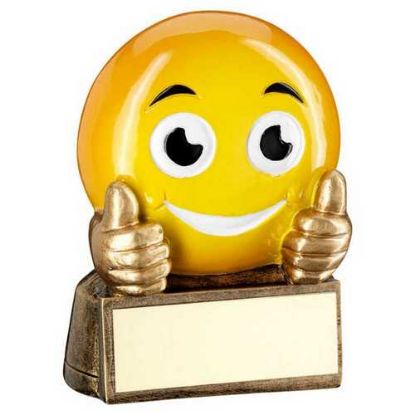 Picture of Brz|yellow Thumbs Up Smiling Emoji Figure -   2.75in