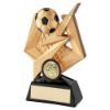 Picture of Gold|black Football On Bolt Pentagon (1in Centre) - 6in