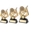 Picture of Gold|black Dartboard On Bolt Pentagon (1in Centre) - 5in