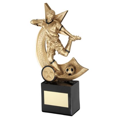 Picture of Xxx Gold~blk Male Football Swoosh Figure (1in Centre)