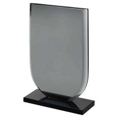 Picture of Smoked Black Glass Shield Plaque (10mm Thick)