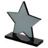 Picture of Smoked Black Glass Star Plaque (10mm Thick) - 7.25in