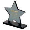 Picture of Smoked Black Glass Star Plaque (10mm Thick) - 7.25in
