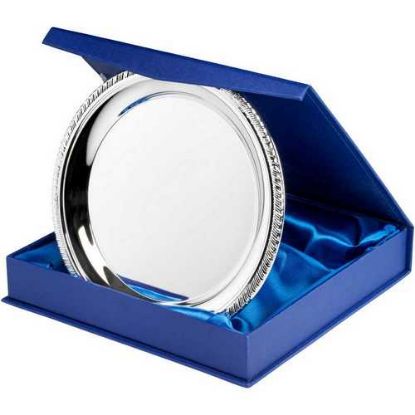 Picture of Silver Plated Iron Salver...Round With Rope Edge 0.4mm Thick