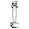 Picture of Clear Glass Column With Lasered Golf Image - 7.25in