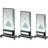 Picture of Clear|black Glass Plaque With Lasered Pool|snooker Image (15mm Thick) - 6.75in