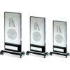 Picture of Clear|black Glass Plaque With Lasered Cricket Image (15mm Thick) - 6.75in