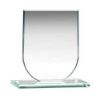 Picture of Jade Glass Shield Plaque (6mm Thick) - 3.75in