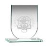 Picture of Jade Glass Shield Plaque (6mm Thick) - 3.75in