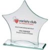 Picture of Jade Glass Star Plaque (6mm Thick) - 5.5in