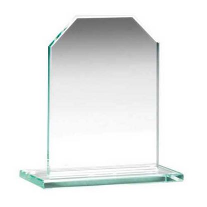 Picture of Jade Glass Chamfered Rectangle Plaque (6mm Thick)