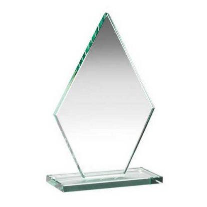 Picture of Jade Glass Tall Diamond Plaque (10mm Thick)