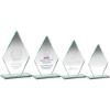 Picture of Jade Glass Tall Diamond Plaque (10mm Thick) - 8in