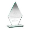 Picture of Jade Glass Tall Diamond Plaque (10mm Thick) - 8in