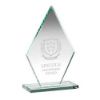Picture of Jade Glass Tall Diamond Plaque (10mm Thick) - 8in