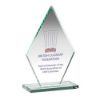 Picture of Jade Glass Tall Diamond Plaque (10mm Thick) - 8in