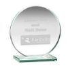 Picture of Jade Glass Round Plaque (10mm Thick) - 3.75in