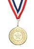 Picture of Stars And Wreath Medal (1in Centre) Gold - 2in