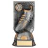 Picture of Gunmetal Grey|gold Filled Plastic Football Boot On Net (1in Cen) - 5.25in