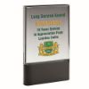 Picture of Clear Glass Plaque On Black Base (30mm Thick) - 7in