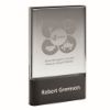 Picture of Clear Glass Plaque On Black Base (30mm Thick) - 7in