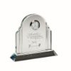 Picture of Clear Glass Arched Clock (20mm Thick) - 5.25in