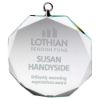 Picture of Clear Glass Octagon Medal (6mm Thick) - 2.75in