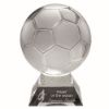 Picture of Clear|frosted Glass Football On Base - 8.5in